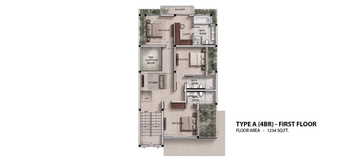 Type A (4BR) - First Floor